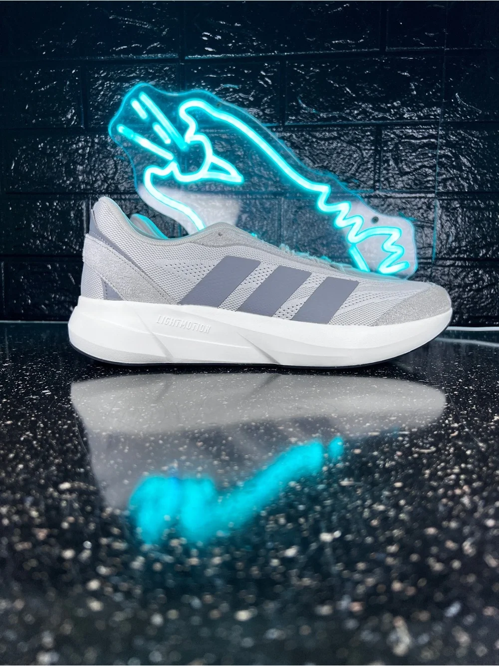 Adidas Lightshift Men’s Suede Walking Shoes Sneakers Grey JH9313 - 12